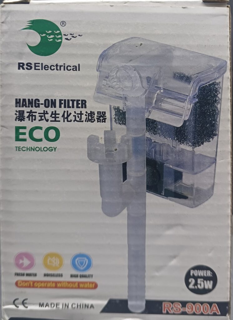 RS 900A Mini HOB Filter with Skimmer – 280 L/H