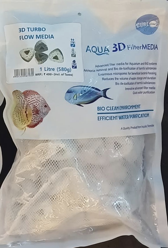 Cube - One - 3d - Turbo - Flow - Media - 1l - 580gms