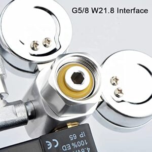 Mufan Dual Gauge CO₂ Regulator with Solenoid and Bubble Counter - Gallery Image