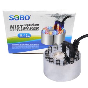 Sobo M-12L Aquarium Mist Maker with Multicolours LED